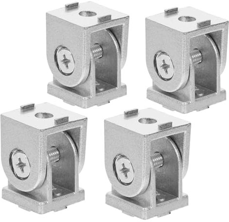 GETAJGHSD 4pcs Metal Pivot Joints Aluminum Extrusion Hardware for Series Flexible Connector Zinc Alloy
