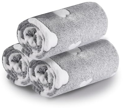 Watproofit 3 Stück Hundedecke Katzendecke – Flauschige Fleece Decken für Kleine & Mittelgroße Hunde & Katzen, Waschbar, Sofa, Auto & Körbchen