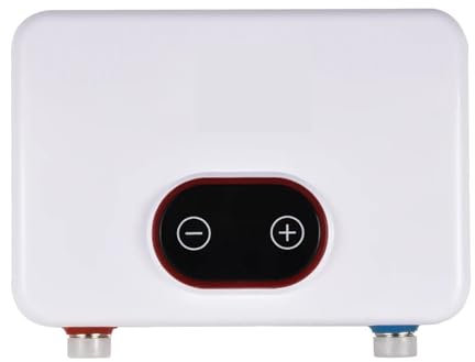 Chauffe-eau électrique, chauffe-eau instantané, 5500W Chauffe-eau Électrique Instantané LED Affichage Numérique Chauffe-eau Sans Réservoir Protection Contre La Surchauffe Salle De Bain Bain Douche Kit