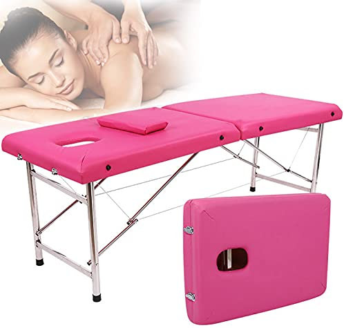 MOKLYF Massageliege für Zuhause, handelsübliche, zusammenklappbare Massageliege, Beauty-Tattoo-Spa-Liege, tragbare Gesichtsbehandlung mit Aluminiumfüßen(