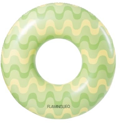 Flamingueo Bouee Piscine - Matelas Piscine, Bouée Gonflable, Bouee Piscine Adulte, Gonflable Plage, Accessoires Piscine, Bouee Geante (110x110x27 cm)