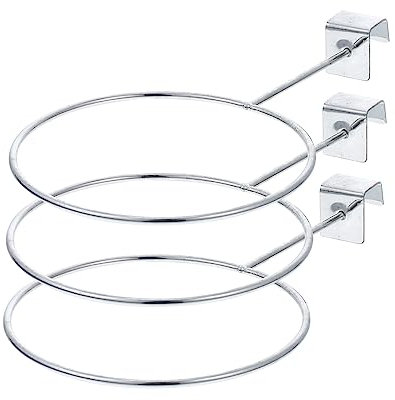 OSOLADY 3pcs Basketball Display Stand Ball Holder Balls Display Rack for Hats Basketball Storage Holder for Showcase and Storage