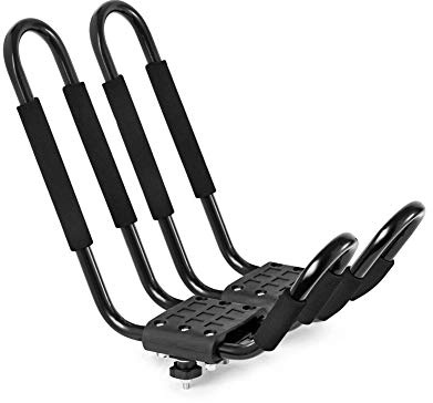 CFTGIW Estante de Transportista de Kayak Juego de Canoa Marina de esquí de esquí Rezaca de Montaje de Montaje Carro de Techo de Techo de Carpas de Kayak Estante de de Portabebia