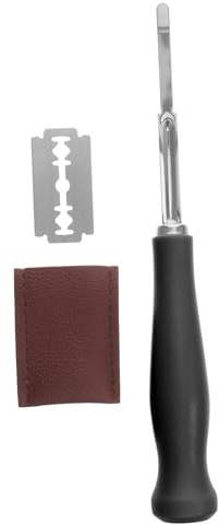 Alipis Cuchillos para Pan con Mango Negro Herramienta para Cortar Masa y Moldear Pan Utensilio de Repostería Seguro y Fácil de Limpiar para Panadería y Cocina Doméstica