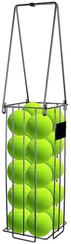 Alipis Panier de Ramassage Tennis INOX Portable à Pression pour Collecte Rapide Balles Pickleball et Équipements Courts Tennis