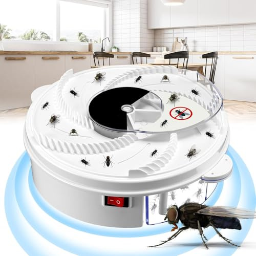 Appareil piège à Mouches électrique Rechargeable USB Attrape-Insectes Répulsifs d Insectes Sûr Hygiénique Contrôle Physique Économique Écoénergétique sans Odeur Zéro Bruit Facile Nettoyer
