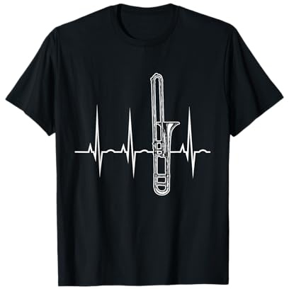 Herzschlag Posaune T-Shirt - Geschenk für Posaunenspieler T-Shirt