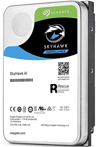 Seagate SkyHawk ST8000VE000 - Hard disk da 8 TB con tecnologia AI Surveillance ST8000VE000 (SATA 6Gb/s/256MB/7200 RPM)