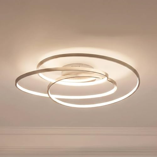 Lindby LED Deckenleuchte Joline dimmbar (Modern) in Alu aus Metall (1 flammig,) - Lampe Deckenlampe Wohnzimmerleuchte