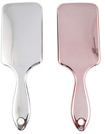 Detangling Paddle Hairbrush, Great on Wet or Dry Hair, for Women, Men and Kids, No More Tangle Hair Brush for Long Thick Thin Curly(2 Pacak) Rose Gold & Silver Random Color