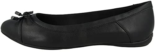 Geox Femme D Charlene C Ballerines, Black, 42 EU