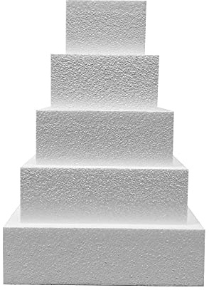 Its Just A Box Square Cake Dummy Set of 6, 8, 10, 12, and 14 1 of Each