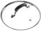 WishDirect 8 Inch Tempered Glass Lid Compatible with 8 Lodge Cast Iron Skillet and 2 Quart Serving Pots