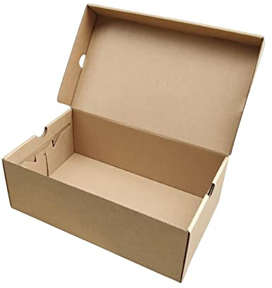 Folpus Cardboard Shoe Boxes with Lid, Space Saving Shoe Shipping Boxes, Multi-Purpose Storage Box for Home Office Organization Containers, 30cmx20cmx11cm