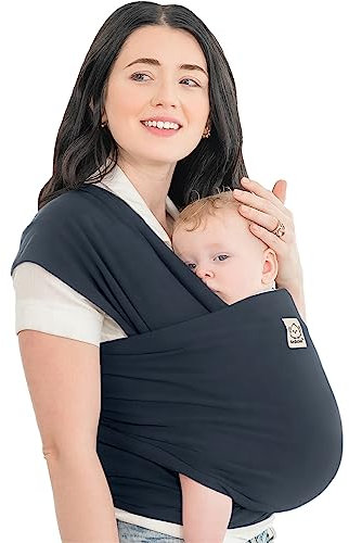 KeaBabies Babytrage Ab Geburt - Atmungsaktive Babytragetücher, Babytrage Neugeborene Ab Geburt, Babytuch Tragetuch Baby Neugeborene, Kleinkind Handfreie Baby Carrier (Midnight)
