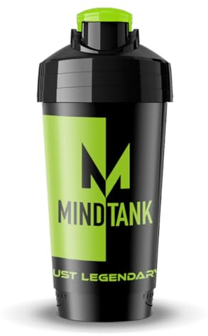 MINDTANK Shaker 700ml grün, spezieller Boden für perfektes Shaken, spülmaschinenfest
