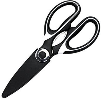 Tijeras de cocina Tijeras de cocina, multiusos antideslizantes, aptas para aves, pizza, tela, acero inoxidable afilado