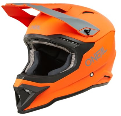 O'NEAL | Motocross-Helm | MX Enduro Motorrad | ABS-Schale, Lüftungsöffnungen für optimale Belüftung und Kühlung | 1SRS Helmet SOLID V.24 | Erwachsene | Orange | Größe XXL