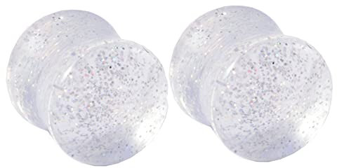 Epinki Schmuck 20mm Ohr Tunnel Dehner 2pcs, Acryl Tunnel Dehnstab Transparent Ohrstecker Set Punk für Unisex