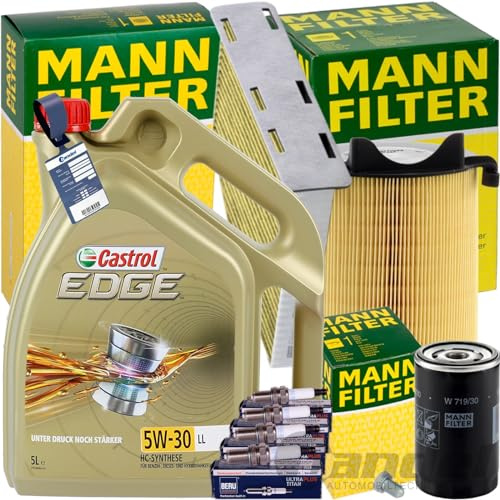 BandelOne enthält Mann Inspektionspaket+5L 5W-30 Öl passend für 1T A3 8P