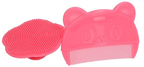 Baby Scalp Brush SetBaby Scalp Cleaning BrushSilicone Baby Scalp Comb, 2PCS Soft Sensory Silicone Cradle Cap Brush Bath Brush ComBaby Scalp Scrubber BrushWashcloths & Wash Gloves