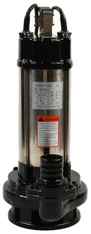 Pompa per acqua sporca, 1500 W, 36000 L/H, in acciaio inox, per acque sporche, per cantina, piscina, stagno, giardino e vasca idromassaggio