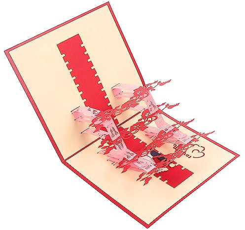PLAFOPE Hochzeitskarte Elegante -up Karten Für Verlobte Paare Einladende Segenswünsche