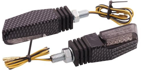 Blinker VANEZ Rock LED Carbon Mini klein Universal kompatibel mit Motorrad Roller Mofa Moped