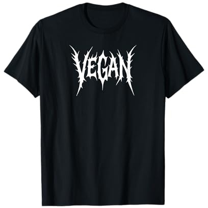 Vegan Written In A Death Metal Font Camiseta