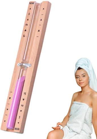 Timer di sabbia per sauna, timer di sabbia a | Timer a rotante 30 minuti per sauna - Orologio da parete orologio resistente al calore con controllo preciso per la doccia, caffetteria