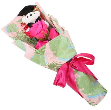 GLEAVI Bouquet Orso Laurea Mini in Peluche, Decorazione Festa 2026