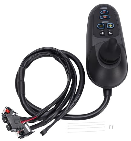 Controlador eléctrico de energía para sillas de ruedas, 50A Diseño ergonómico Control remoto de joystick sensible multifuncional para robot controlador de joystick con controlador