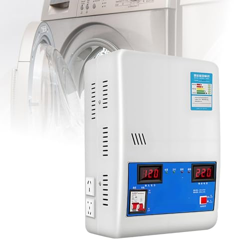 Stabilizzatore Di Tensione Automatico, Tensione Ca In Uscita 220V Regolatore Con 6 Protezioni Principali, Regolatore/Stabilizzatore Di Monofase Con Display a LED Per Piccoli Elettrodomestici