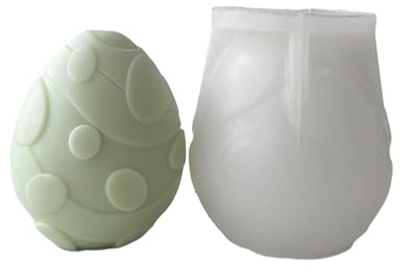 Stampo per uova di Pasqua per sapone, decorazione pasquale, regalo per feste, antiaderente, facile da demolire, stampo in silicone