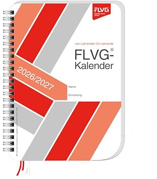 FLVG Lehrerkalender 2026/2027 A5 für Lehrerinnen und Lehrer kompakter Schulplaner, Lehrerplaner für den Unterricht, Schule und Job