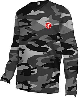 UGLY FROG MTB Trikot,Herren Radsport Trikots,Langarm MTB Reiten T-Shirt,Radsport Oberteile Für Männer,Motocross Shirt, BMX Trikot