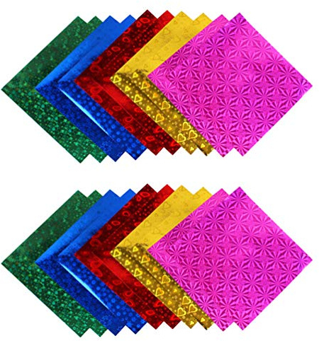 Artibetter 100 Stück Origami-Papier Handwerk Faltpapier Handwerk Metallic-Papierfolie Karton Papier (15 * 15 cm)