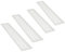 sossai® Griglia di ventilazione in alluminio - Alucratis (4 pezzi) | Rettangolare - dimensioni: 48 x 8 cm | Colore: bianco | areazione