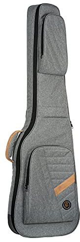 Ortega Guitars Deluxe E-Bass-Tasche - Baumwolle Grau, OGBEB-DLX-GY | für Akustik-Bass, Höhe 122cm Breite 37,5cm, mit Schultergurten