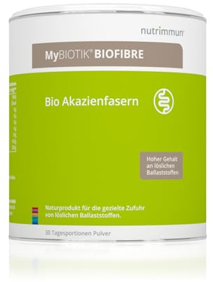 MyBIOTIK®BIOFIBRE I made by nutrimmun I Für 30 Tage I BIO Akazienfaser Pulver I Reich an löslichen Ballaststoffen I Reines Naturprodukt I Vegan I Glutenfrei I Von Natur aus laktosefrei I Laborgeprüft