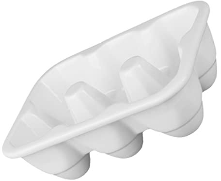 Cabilock 6 Eierschale Aus Keramik Schubladenfach Eier Dampfgarer Schubladen-organizer Eierspender Halter Für Eierschalen Eierhalter Aus Porzellan Werkzeugablagen Weiß Kühlschrank Eierkarton