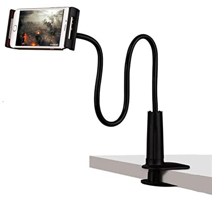 YIFEI2013-SHOP Support de Tablette de téléphone Paresseux, Support de Support de Tablette à col de Cygne Flexible avec Clip for Le lit, Support de Bras Long Universel for Appareil de 4 à 10,6 Pouces