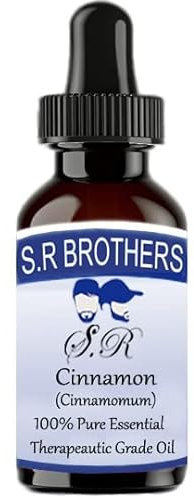 S.R. Brothers Zimt (Cinnamomum), 100 % reines ätherisches therapeutisches Öl, 30 ml