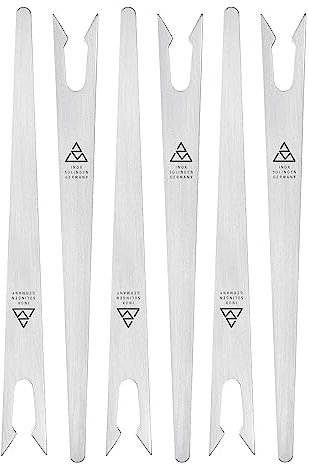 triangle 90 492 06 01 Upcyceld Forks, 6 Stück Made in Solingen/Germany professionelle Qualität aus Edelstahl, Pommesgabel, Pickser, Antipasti-Gabel