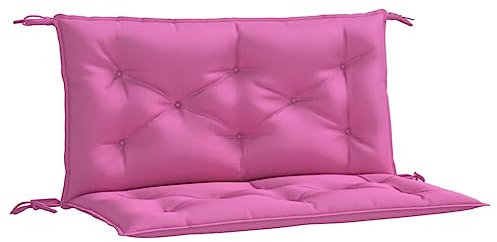 Tidyard 2-TLG. Gartenbankauflage Bankauflage Bankkissen Gartenbank Auflage Sitzkissen Polsterauflage Bequeme Kissenauflage Sitzpolster Bankpolster Auflage für Gartenbank Rosa 100x50x7 cm Stoff