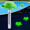 KingSom Poolthermometer Schwimmend,Pool Thermometer Wassertemperatur Thermometer mit Schildkröte Licht,Solar Floating Thermometer für Pool Leicht Ablesbar bei Nacht,Whirlpool Thermometer für Teich