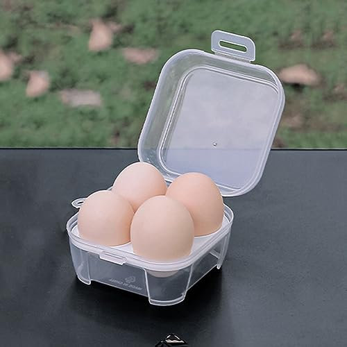 Starnearby Boîte à œufs Plastique Portable à 3/4/8 Grilles, Porte-œufs Antichoc, Boîte de Rangement pour Oeufs, Organisateur œufs pour Pique-nique, Barbecue Extérieur, Camping