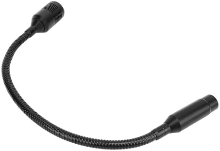 Vikye Microphone D'Ordinateur USB 45 Cm, Micro à Condensateur à Col de Cygne pour Ordinateur Portable, Micro de Bureau D'enregistrement de Tuyau Enfichable à 3 Broches pour Podium de