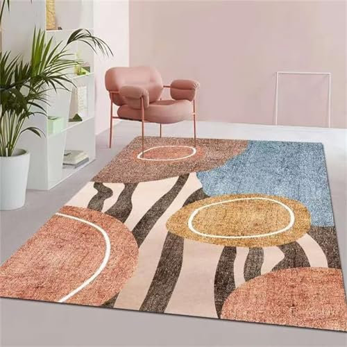 LKTRUK 140X200Cm Orange Farbe Teppich Für Die Küche Restaurant Rechteckiger Indoor Home rutschfest 4Ft 7.1''X6Ft 6.7''