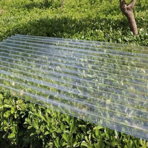 Corrugated Bitumen Roof Sheet,Greenhouse Roofing Sheets,Anti-UV Building Roofing Material,Garage Roofing Covers,1mm Roof Panel,Replacement Shed Panel,3/4/5/9/12/13 Pcs (0.9x1.9m/35x75in,4 Pcs)